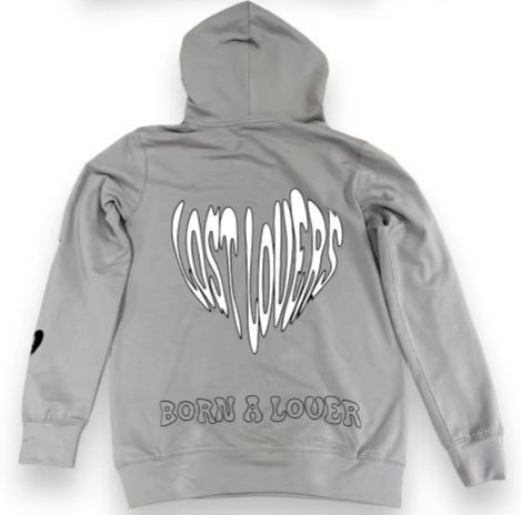 Grey Lost Lovers Hoodie